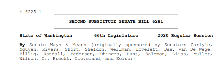 Washington State Consumer Privacy Law is one step closer to reality.